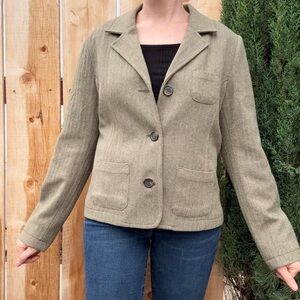 Old Navy Herringbone Jacket in khaki